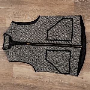 Wool herringbone vest
